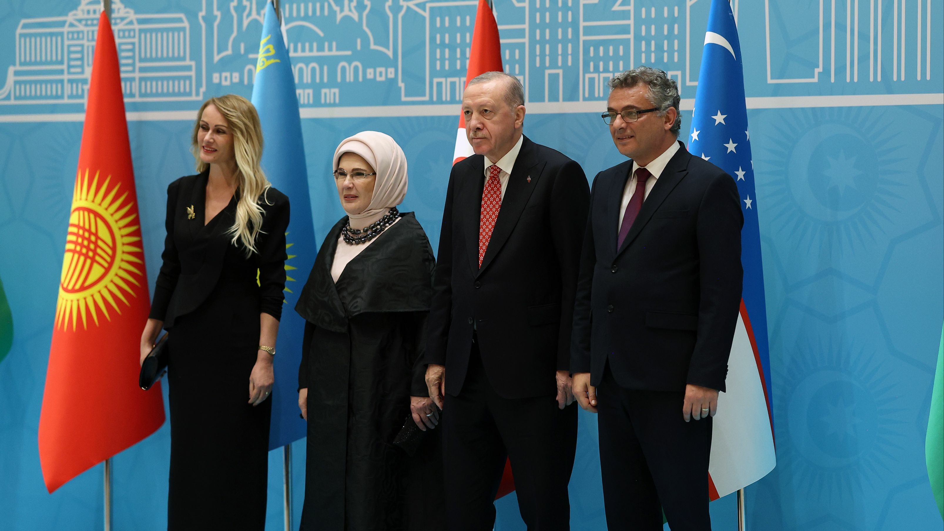 Tufan Erhürman ve  eşi Nilden Bektaş Erhürman Erdoğan'ın davetine katıldı