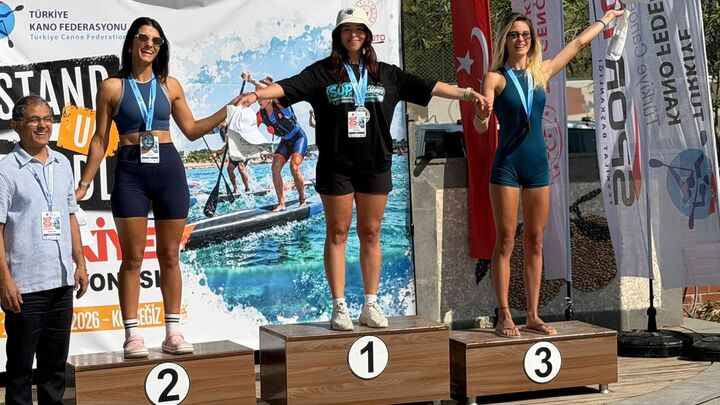 SUP sporunda ilk: Sevgi Baskın Türkiye ikincisi