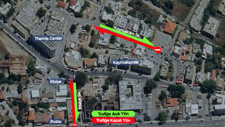 Mağusa'da iki sokak gece yarısına kadar trafiğe kapalı