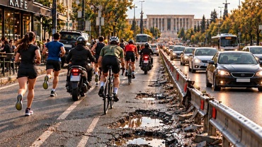Green Pedal'dan Meclis önünde farkındalık etkinliği