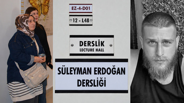 Süleyman Erdoğan'ın öğrencisi olduğu YDÜ'de bir dersliğe verildi