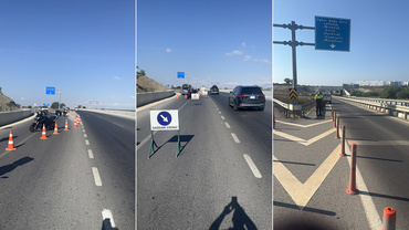 Lefkoşa Kuzey Çevre Yolu'nun bir bölümü trafiğe kapatıldı