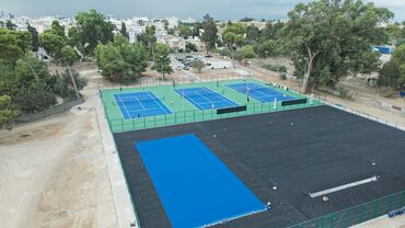 Gazimağusa'nın yeni tenis kortları organizasyona hazır
